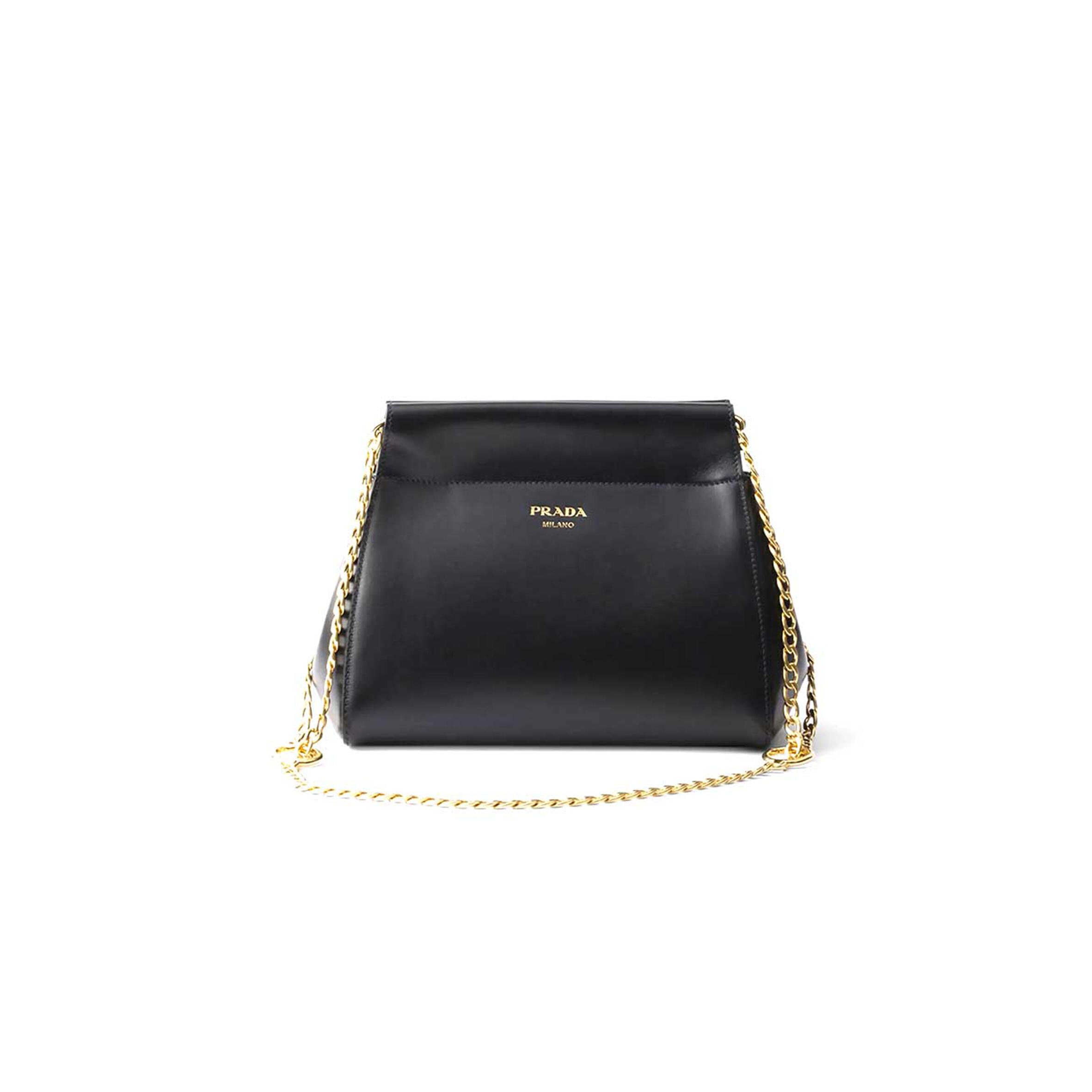 PRADA ENCHAINE MINI LEATHER BAG 1BC263 (22*18*11.5cm)